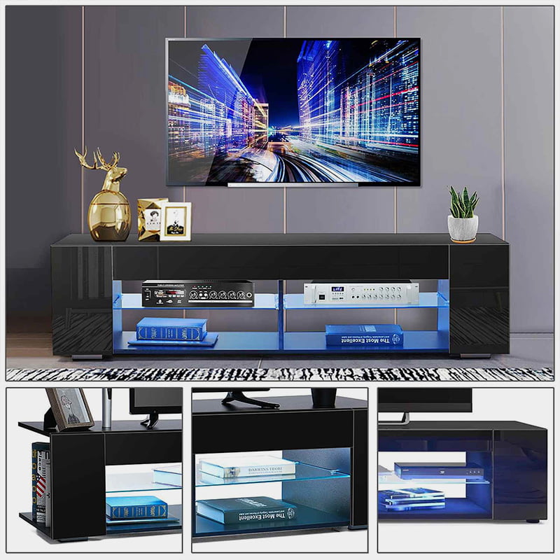 TVBOK LED Bookshelves TV Stand 19